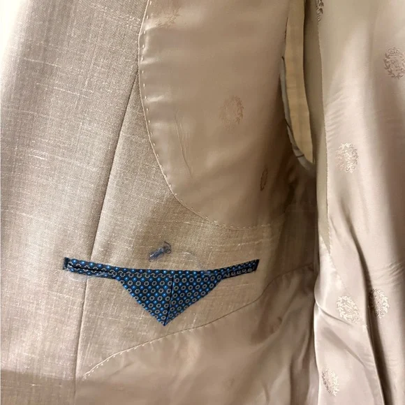 Men's Linen Blend Suit - Picture 2 of 6